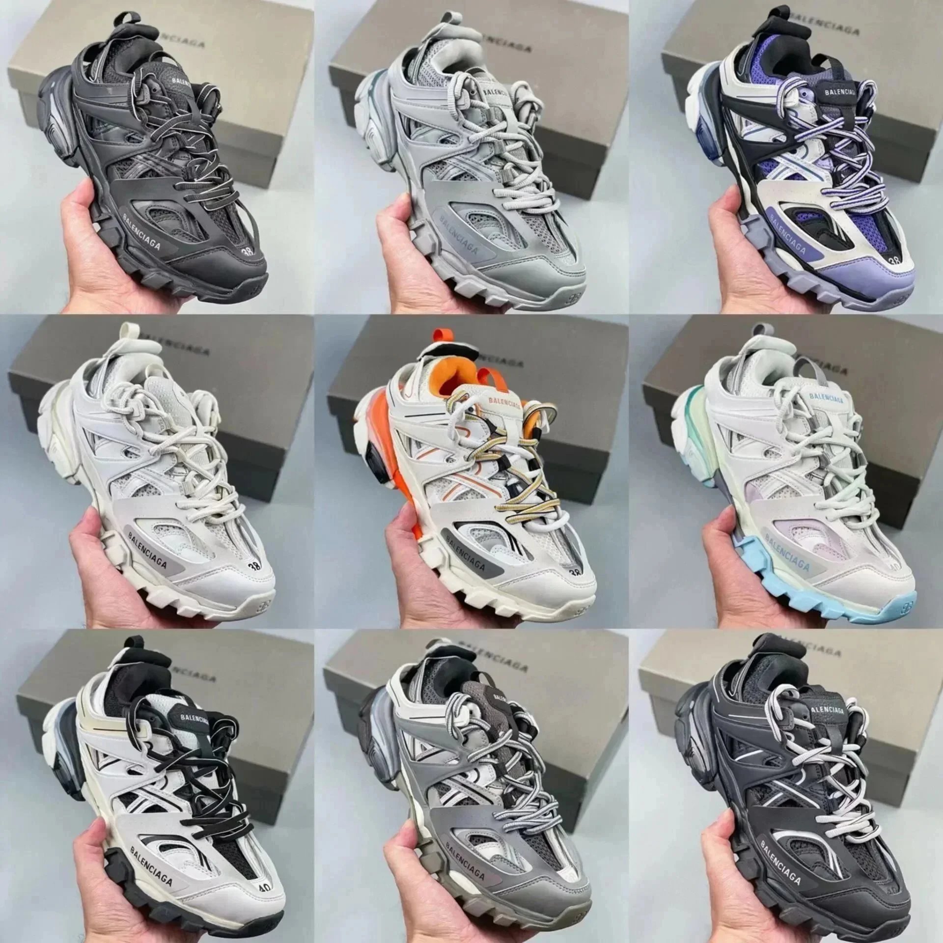  BALENCIAGA Track Mule Clear Sole Sneakers 3.0 