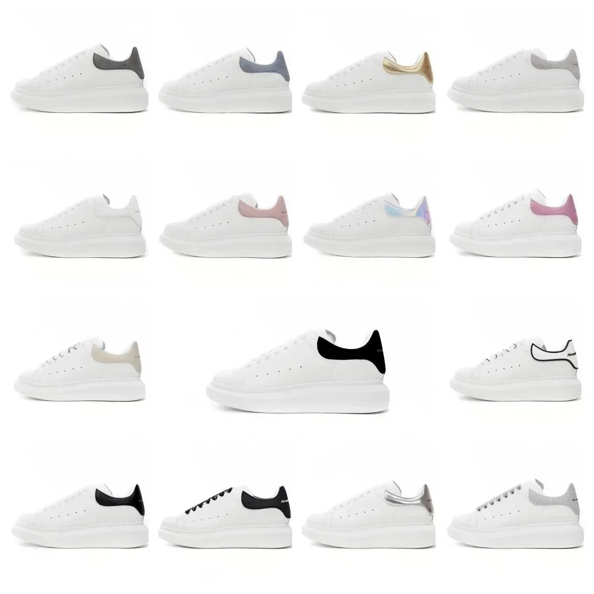 BF Alexander McQueen Sole Leather Sneakers Oversize