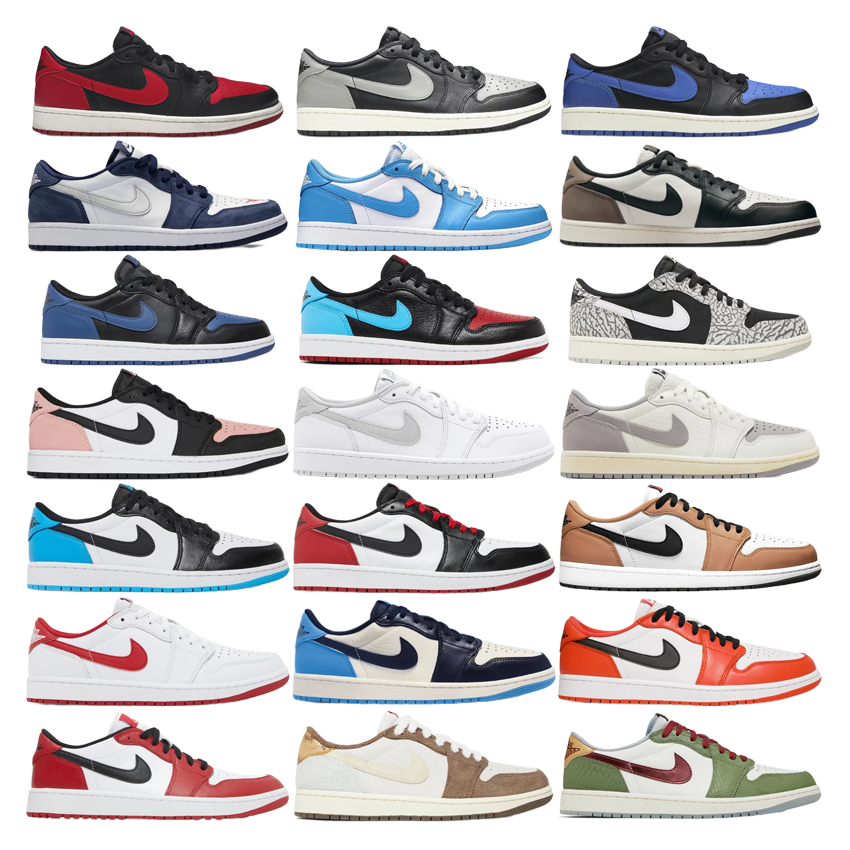 Nike Air Jordan1 Retr0 Low collection